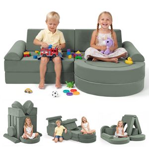 Tenderplay Custom Modular Kids <b>Play</b> Couch <b>Toddler</b> Foam Set for Bedroom This <b>Soft</b> Foam Kids Mini Provides a Comfortable and - Product Image 2
