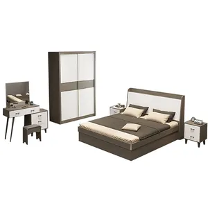 أثاث غرف النوم الحديثة عناصر MDF وخزانة الملابس