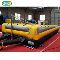 Jeux de sport gonflables Grandes installations d'amusement Mur d'escalade Trampoline gonflable d'arène sportive
