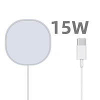 Chargeur sans fil magnétique rapide 15W, chargeur sans fil magnétique USB C pour téléphone 12 13 14 15, téléphone Android