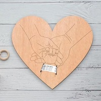 Cartes de développement pour nouveau-né en bois naturel personnalisables, cadeau, bracelet d'hôpital, plaque