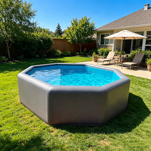 Piscina Inflable <span class=keywords><strong>de</strong></span> PVC con Diseño Hexagonal Grande Personalizada, <span class=keywords><strong>de</strong></span> 4m/5m <span class=keywords><strong>de</strong></span> Diámetro, para Uso Familiar en Exteriores y Jardines - Product Image 4