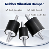 Amortisseur de vibrations en caoutchouc de type VV, double filetage mâle, support anti-vibrations, isolateur de vibrations en caoutchouc cylindrique, silent block