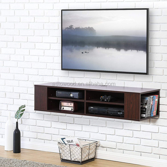 Flat Panel TV Wall Mounted Cabinet Unit for Space Saving Small House Use Solid Quality