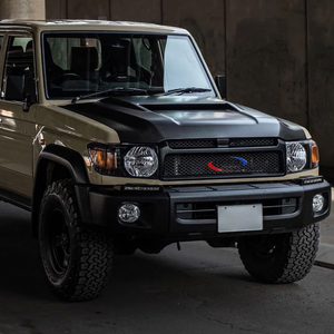 Venta al por mayor <span class=keywords><strong>FJ</strong></span> <span class=keywords><strong>Cruiser</strong></span> Grill Parachoques delantero <span class=keywords><strong>Parrilla</strong></span> delantera decorativa estilo logo Land <span class=keywords><strong>Cruiser</strong></span> Pick-up FJ70 FJ75 Parrillas de coche - Product Image 2