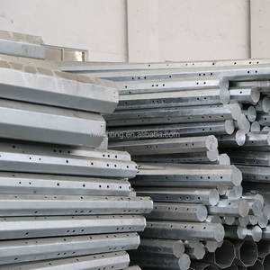 Bonne vente poteau tubulaire en acier galvanisé à chaud de 40 pieds poteau d'énergie électrique <span class=keywords><strong>portique</strong></span> en acier - Product Image 1
