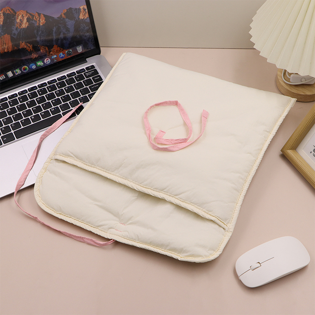 Cute Bowtie Laptop Sleeve Puffy Notebook Bag Tablet Bag Cutecore Protective Laptop Case for Women Girl