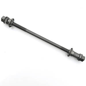 Axe de vélo solide en acier de 240mm, pour remplacement et réparation, gris - Product Image 1