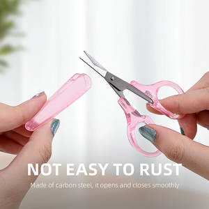 Nuevo diseño, 200 Uds., cintas para párpados, <span class=keywords><strong>tijeras</strong></span> para cejas, herramientas de maquillaje, encaje de doble párpado con Clip hecho de malla, <span class=keywords><strong>Accesorios</strong></span> de belleza - Product Image 6