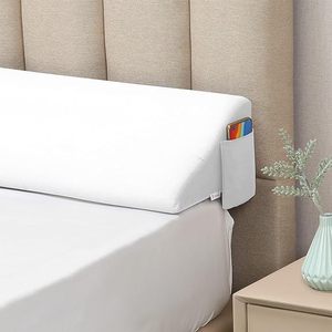 Triangular Plush Brushed Fabric Sponge Filled Pillow Bed-<b>Gap</b> Wedge <b>Gap</b>-Filling Removable Washable Bed Backrest Vekkias - Product Image 4