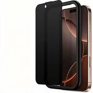 Protection d'écran anti-espion pour iPhone 16 Pro, film en verre trempé pour iPhone 17 Pro avec cadre d'installation - Product Image 1