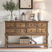 Table Console murale contemporaine en bois massif Mobilier d'intérieur traditionnel antique pour la maison Hall Entrée Salon Cave à vin