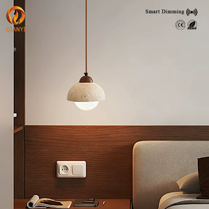 Petit Lustre Minimaliste en Pierre, Suspension Ronde à Intensité Variable <span class=keywords><strong>pour</strong></span> Îlot de <span class=keywords><strong>Cuisine</strong></span>, Salle à Manger, <span class=keywords><strong>Luminaire</strong></span> <span class=keywords><strong>Suspendu</strong></span>, Vente en Gros - Product Image 2