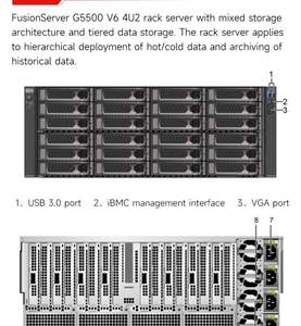 Servidores FusionServer XFusion G5500 V6, Servidores NAS, Servidores de IA Huawei con GPU, Rack para Aprendizaje Profundo, Servidor Xeon - Product Image 6