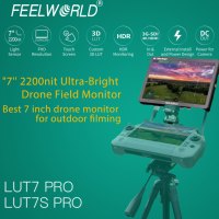 Moniteur d'appareil photo FEELWORLD LUT7S PRO OEM 7 pouces 2200 nits avec écran tactile, kit d'alimentation, entrée/sortie 4K, vente en gros d'usine pour DSLR