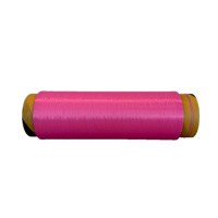 Fil DTY 100% Polyester 75D/36F 75D/72F, faiblement élastique, semi-terne, teint, anti-boulochage et haute ténacité pour la couture