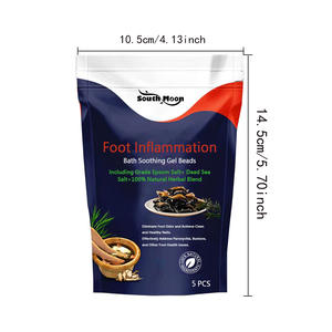 SOUTH MOON Gel per Pediluvio con Formula Erboristica per Disintossicazione del Corpo e Riparazione delle Funzioni Ungueali - Product Image 1