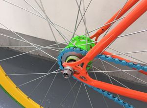 Fexie-Vélo de route à vitesse unique 700C, vélo de trajet <span class=keywords><strong>pas</strong></span> <span class=keywords><strong>cher</strong></span> pour femmes, avec fourche en acier, à pignon fixe, personnalisable - Product Image 3