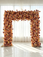 Arche de fleurs artificielles en soie blanche moderne, durable et de haute qualité pour la décoration de mariage, d'événements et de fêtes