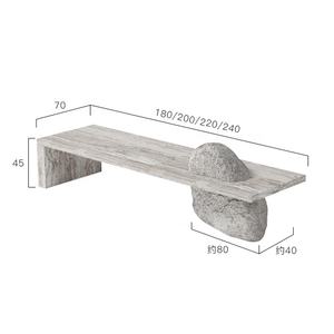 Tavolo da tè <span class=keywords><strong>in</strong></span> marmo creativo moderno tavolo da caffè giapponese con forma di <span class=keywords><strong>montagna</strong></span> per casa Villa o soggiorno mobili per la casa - Product Image 6