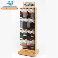 Présentoir de chaussettes en bois sur mesure, meuble de vente, chaussures POP-up, présentoir Mobile double face pour chaussettes