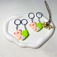 Nouveau Offre Spéciale amoureux Couple porte-clés sac pendentif Kawaii coeur amour cochon chou cochon porte-clés avec aimant
