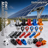 Support d'actionneur linéaire en aluminium usiné CNC pour système solaire, Embout de tige d'actionneur, Support d'amortisseur de tracker, Butée de tracker, Support de capteur d'angle
