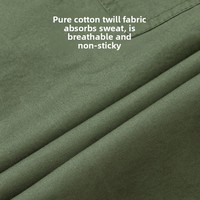 Ensemble chemise et pantalon décontracté d'été en coton 100% pour homme, coupe ample et légère, uniforme tactique de travail, vente en gros