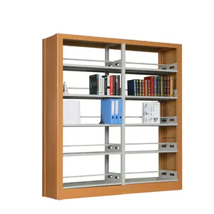 Industrial bookcase bookshelf iron bookstore furniture school library books cabinet libros rak buku libreria scaffale