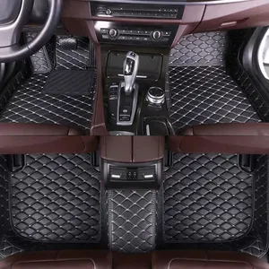 Custom Car Floor Mats for Honda Civic Toyota Jeep Mercedes Bmw Jaguar All Weather Floor Liners Front Rear Car Leather Mat Carpet