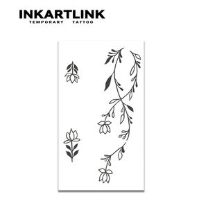 INKARTLINK - Adhesivos de Tatuajes Florales Delicados, Arte Minimalista para Manos, Estética de Pequeñas Flores y Ramas, Diseño Herbal, Duración de 15 Días, Suministros para Arte Corporal - Product Image 4