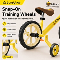 Vélo d'équilibre 2-en-1 Luddy Wholesale OEM B.Duck pour enfants, cadre en acier, vélo d'apprentissage pour tout-petits, pédales amovibles, roues en EVA, âge 3-6 ans