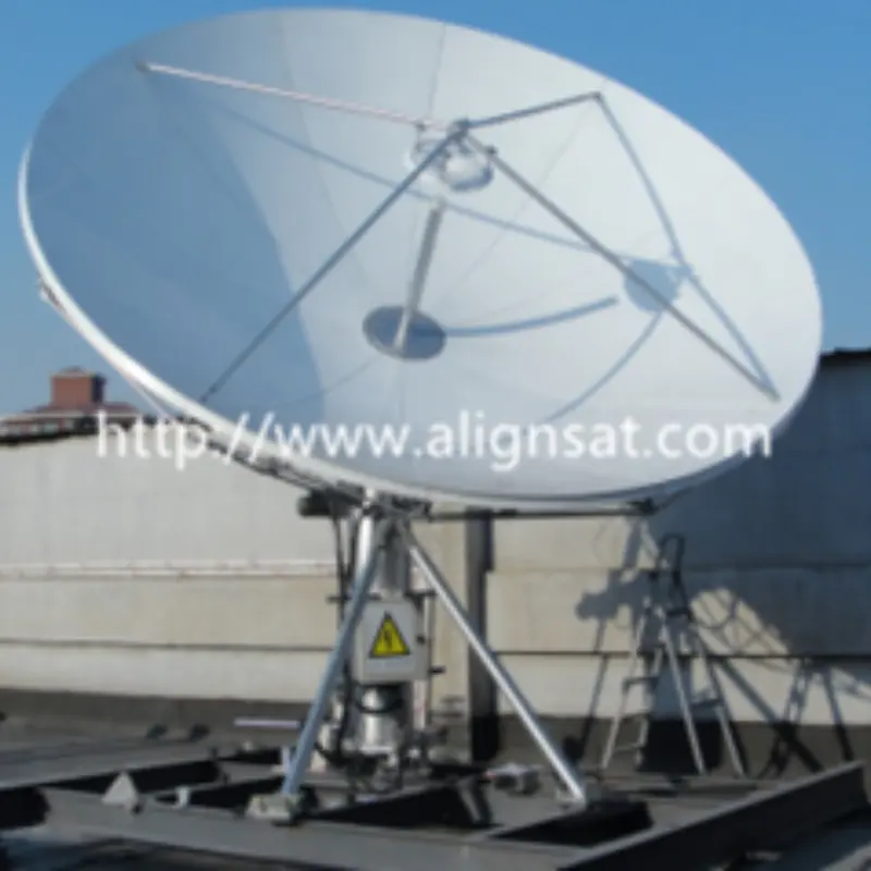 الهوائي الأكثر مبيعًا Alignsat 4.5M C النطاق ألياف الكربون هوائي VSAT