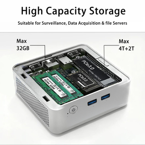 Mini PC <span class=keywords><strong>de</strong></span> Oficina HelorPC con Procesador Intel N95/N100 y AMD R3 4300U, 1 GbE LAN, 32G DDR4, 4 USB, 2 HDMI, 1 Tipo <span class=keywords><strong>C</strong></span>, Windows 11 Home - Product Image 5