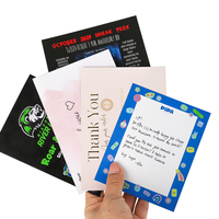Tarjetas de Felicitación Plegables con Impresión Personalizada, Papel Offset y Embalaje de Cartón