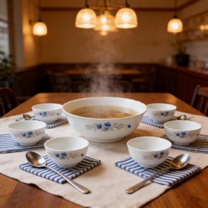 Marché de Gros de Dubaï : Ensemble de 7 bols en verre opale <span class=keywords><strong>émail</strong></span>lé bon marché avec décalcomanie, type boîte à lunch, en stock à vendre - Product Image 5