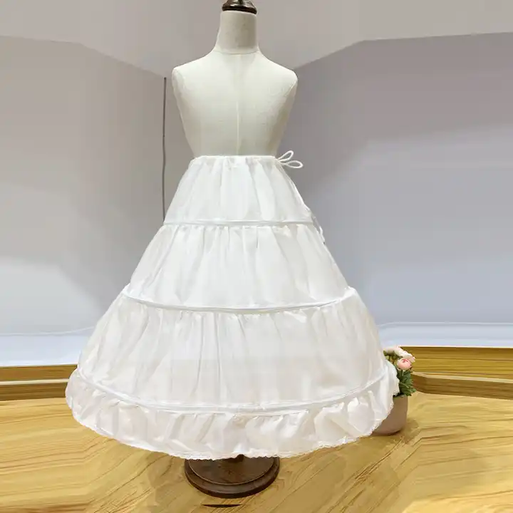 Buy Zoya Creation Hoop Skirt Slips Crinoline Petticoat Long Underskirt for  Wedding Bridal Dress Ball Gown for Party and Ethnic Wear White for Women &  Girls (4 Ring Size-34 Diameter) at Amazon.in