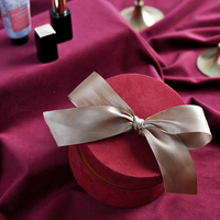 Rouleau de papier avec Logo personnalisé pour Rose, conteneur rond rigide, emballage de luxe en carton, boîte à fleurs, cadeau, 50 pièces