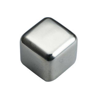 DFB0308 Cubos de Hielo Reutilizables de Acero Inoxidable SUS 304, Hechos con Bloques de Hielo de Acero Inoxidable de Grado Cocina - Product Image 1