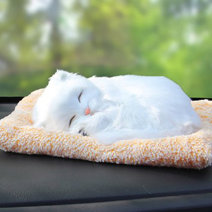 Coussin en peluche en forme de chien simulé, décoration de console centrale de voiture, jouet en fourrure artificielle douce pour la décoration intérieure du véhicule - Product Image 3