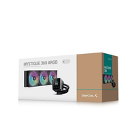 Deepcool 360 ARGB LED Ice Storm Fengshen CPU Cooler avec écran LCD Processeur de refroidissement par eau à roulement à billes Fonctionnement silencieux