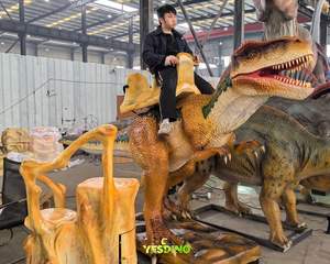 <span class=keywords><strong>T</strong></span>-<span class=keywords><strong>Rex</strong></span> Animatrónico de Silicona con Doble Asiento para Niños, para Parques de Aventuras y Parques Deportivos al Aire Libre - Product Image 3