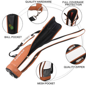 Korean Park Waterproof <b>Golf</b> Club Stand <b>Bag</b> Lightweight PU <b>Golf</b> <b>Bag</b> for Travel Storage - Product Image 4