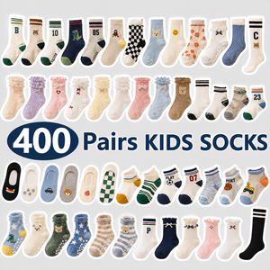 Lot mixte en gros de chaussettes pour enfants, garçons et filles, avec plusieurs motifs de dessins animés, chaussettes douces pour enfants, commande en gros, mélange aléatoire - Product Image 2