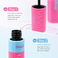 Mascara allongeant rose vif en gros, tube personnalisé OEM, formule résistante à la transpiration, emballage en coffret cadeau