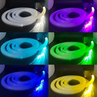 Moteur d'éclairage LED à fibre optique blanc scintillant 5W/10W, contrôle par application WIFI TUYA, source lumineuse LED à fibre optique étoilée à changement de couleur