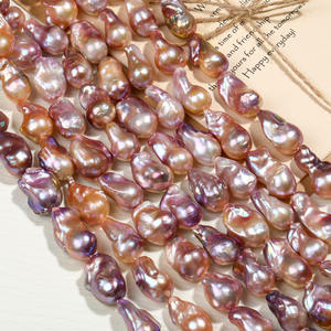 Perlas Barrocas Naturales de Agua Dulce al por Mayor, Materiales para Joyería Hechos a Mano, Cuentas de Cola de Pescado Blancas y Rosas de Forma Irregular - Product Image 4