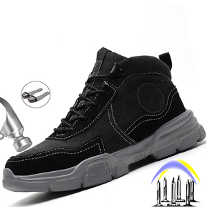 2020 scarpe da lavoro saldatura elettrica scarpe di sicurezza uomini punta in acciaio scarpe stivali a prova di puntura donne costruzione lavoro stivali - Product Image 2