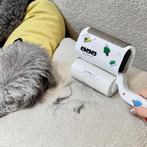 ลูกกลิ้งกำจัดฝุ่น 3 in 1 สำหรับเสื้อผ้า ดูดซับฝุ่นอเนกประสงค์ สีขาว พร้อมสติกเกอร์ลายการ์ตูน - Product Image 4