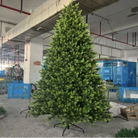 2026 Neuer Simulierter Weihnachtsbaum Gemischt mit PVC PE Realistischer Ganzbaum-Beflockung für Innenräume Feiertagsheimdekoration